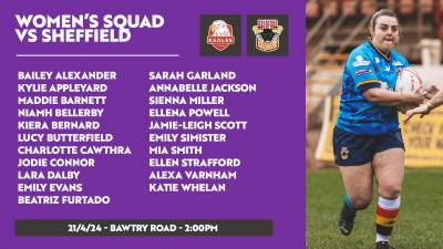 WOMEN'S SQUAD NAMED FOR EAGLES CLASH