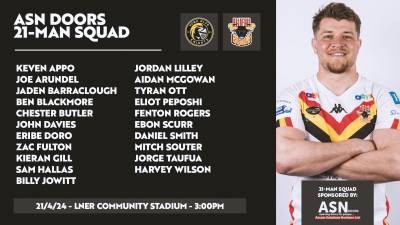 ASN DOORS SQUAD NAMED FOR KNIGHTS CLASH