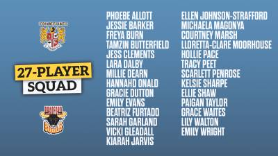 WOMEN'S SQUAD NAMED FOR MINERS RANGERS CLASH