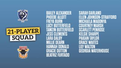 WOMEN'S SQUAD NAMED FOR LIONESSES CLASH