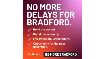WE'RE BACKING THE BRADFORD RAIL CAMPAIGN