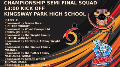 WHEELCHAIR SQUAD NAMED FOR SEMI FINAL