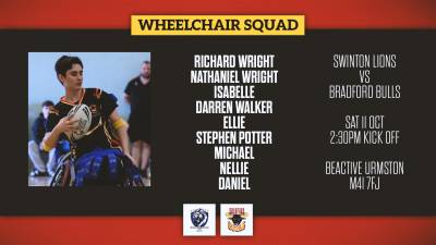 WHEELCHAIR SQUAD FOR LIONS CLASH