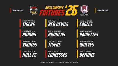 2026 WOMEN'S FIXTURES